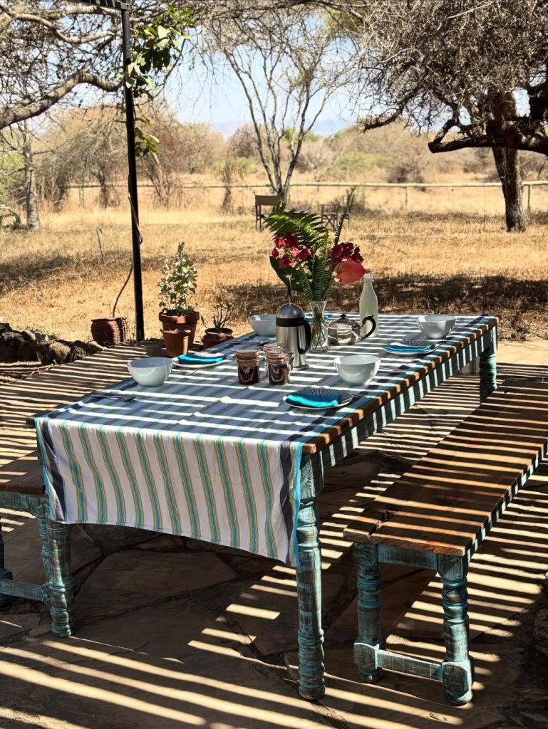 Eliana, one of the residents at Arusha Giraffe Centre.